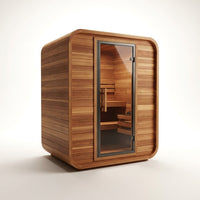 AuroraTherm Cedar Indoor Sauna — Studio Shot