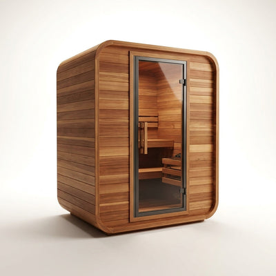 Indoor Sauna Built for Home Wellness, Canadian Cedar Construction, Tempered Glass Door, Heat Therapy