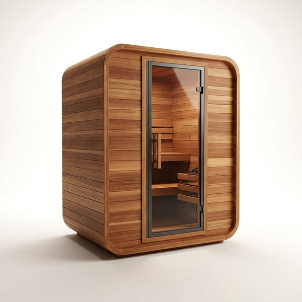 AuroraTherm Cedar Indoor Sauna — Studio Shot