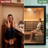 HaloVita Aura Luxe 2-Person Salt Therapy Room — Before & After