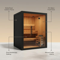 HaloVita Aura Luxe 2-Person Salt Therapy Room — infographic
