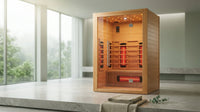 Heliox LuminaWood Infrared Sauna Cabin — Lifestyle