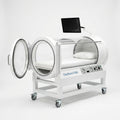 Hyperbaric Chamber Designed for Therapeutic Recovery, Transparent Shell, Mobile Base, Real-Time Monitoring