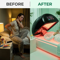 SeekPretty RadianceArc 900 Red Light Therapy Bed — Before & After