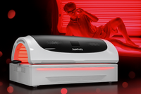 Red Light Therapy Bed Designed for Full Body Treatment, high-quality LEDs, Clamshell Design, Touch Control
